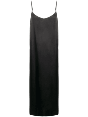 간니 블랙 슬립 드레스