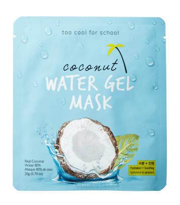 príliš chladná maska ​​do školy s kokosovou vodou