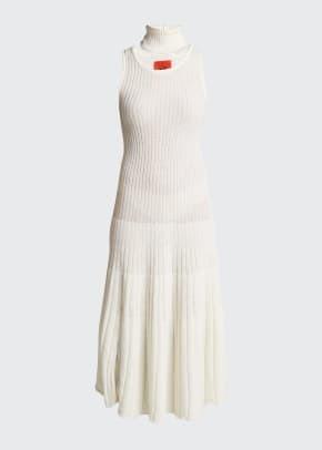 השמלה thebe-magugu- לבן-סרוג
