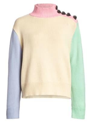 „Olivia rubin lyla“ didelio dydžio spalvotas megztinis