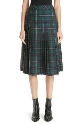 gonna-uniforme scozzese-plissettata-liang-sabbiosa