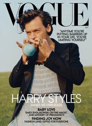 Harry Styles vogue cover 2020 december