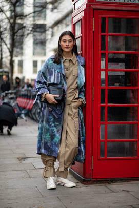 לונדון-שבוע-אופנה-סתיו-2020-סגנון רחוב-יום -11