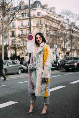 Неделя моды в Париже, уличный стиль, осень-2018, день, 7-94