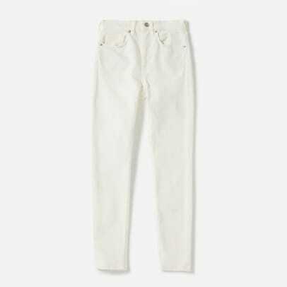 everlane-høj talje-hvid-denim-jeans