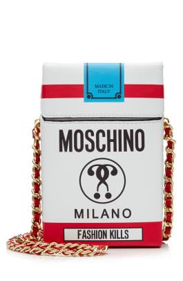 MOSCHINO RUNWAY CAPSULE COLLECTION FW16 via STYLEBOP.com - Borsa a tracolla in pelle con pacchetto di sigarette.jpg