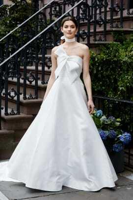 lela-rose-bow-strapless-wedding-dress