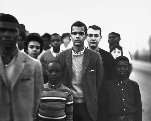 Studenters ikke-voldelige koordineringsudvalg, ledet af Julian Bond, Atlanta, Georgia, 23. marts 1963
