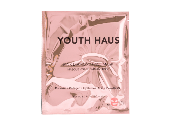 Youth Haus มาส์กหน้าเพชรสีชมพู