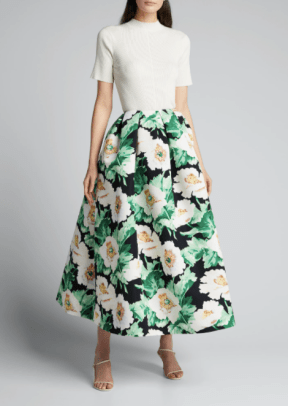OSCAR DE LA RENTA Suknja za cijelu zabavu s cvjetnim printom BG